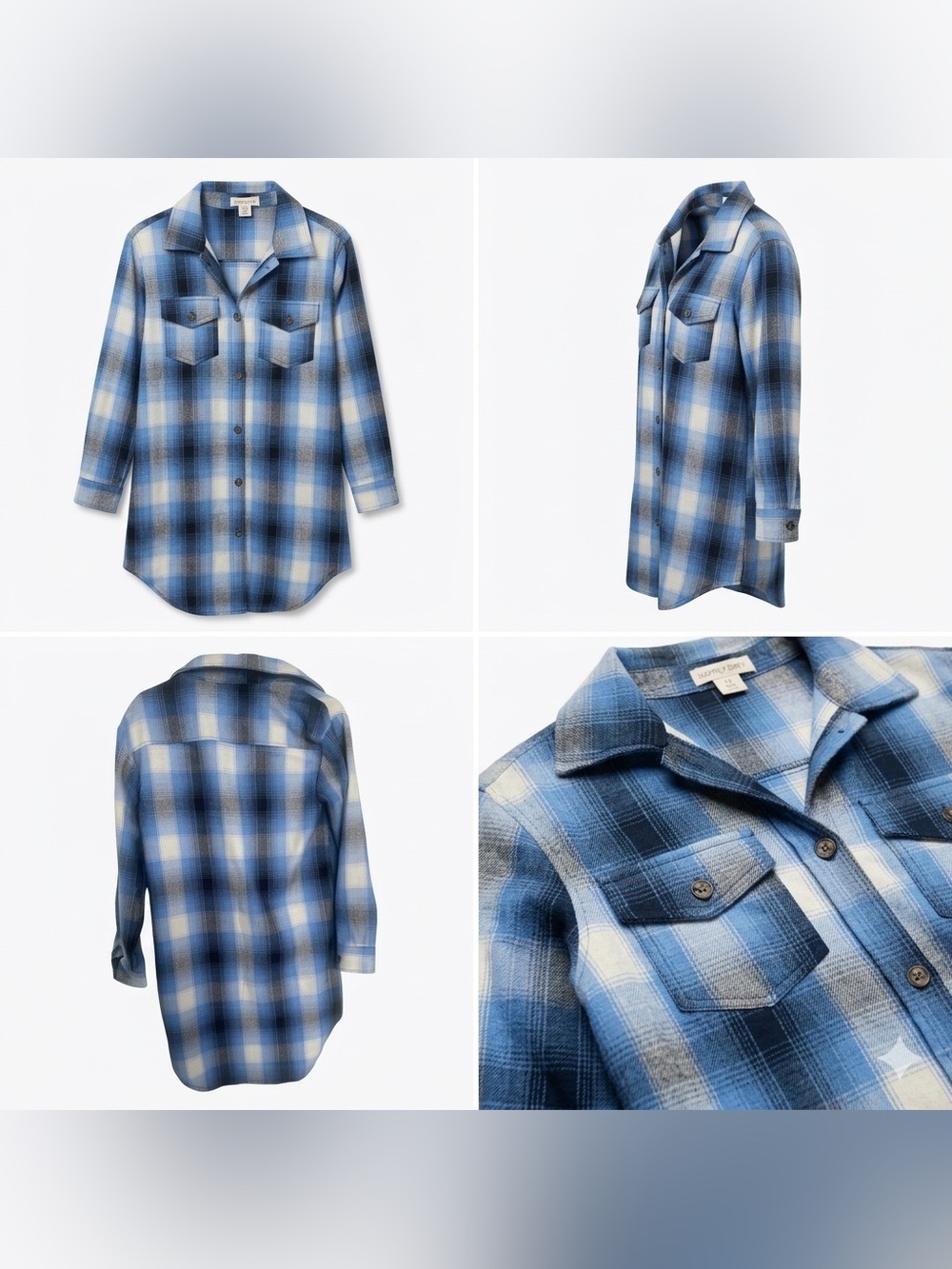 Happily Grey Flannel Shirt Dress